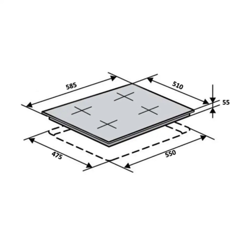 Варильна поверхня VENTOLUX HG L8G CEST (MBG)