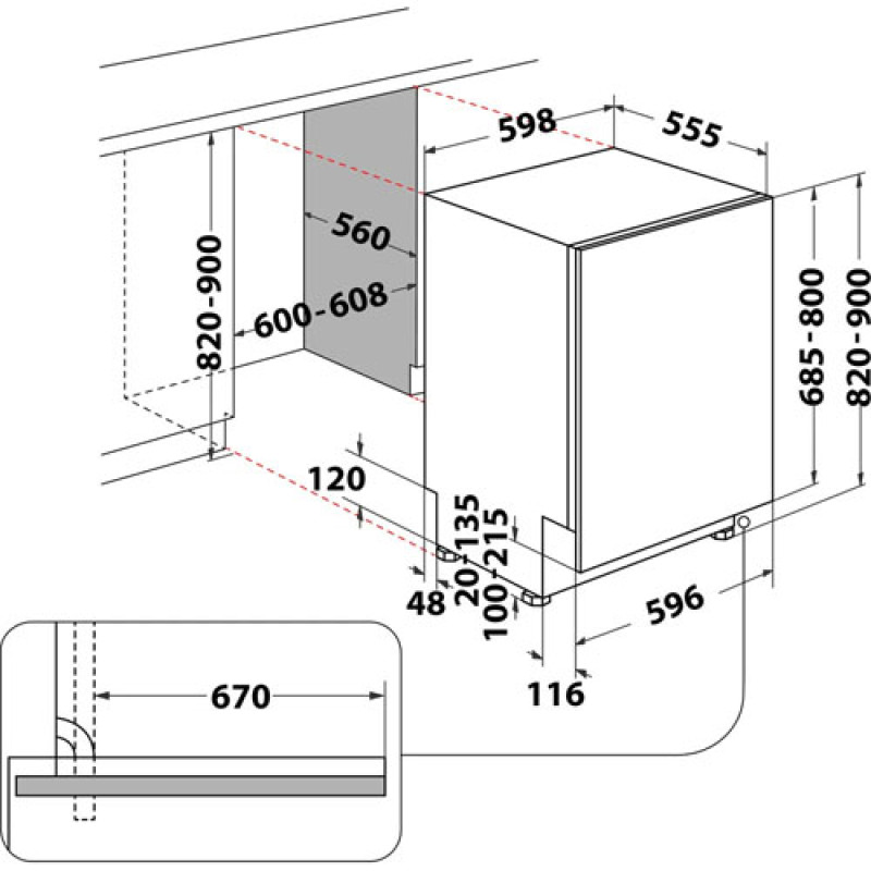 Посудомийна машина WHIRLPOOL WIP4O33PLES