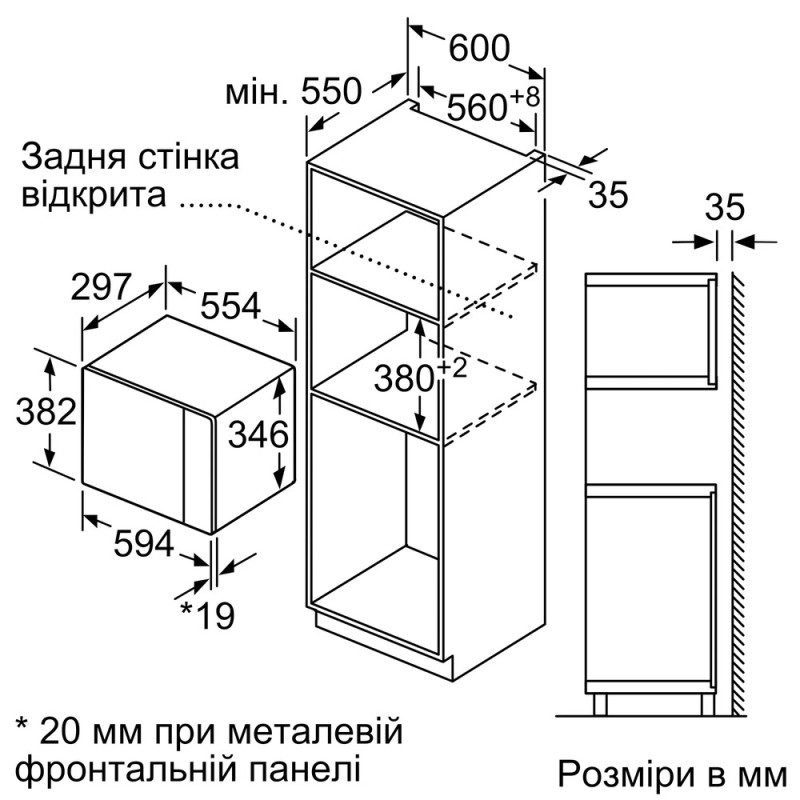 Мікрохвильова піч BOSCH BFL524MB2