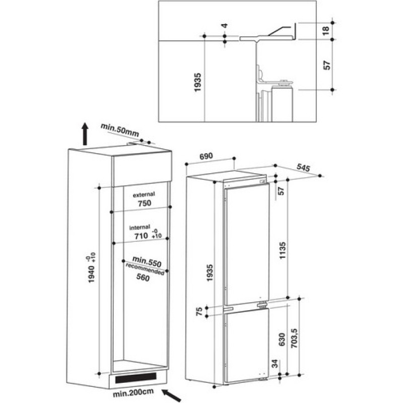 Холодильник  WHIRLPOOL SP40801EU