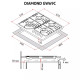 Варильна поверхня PERFELLI DIAMOND GW69C BIANCO