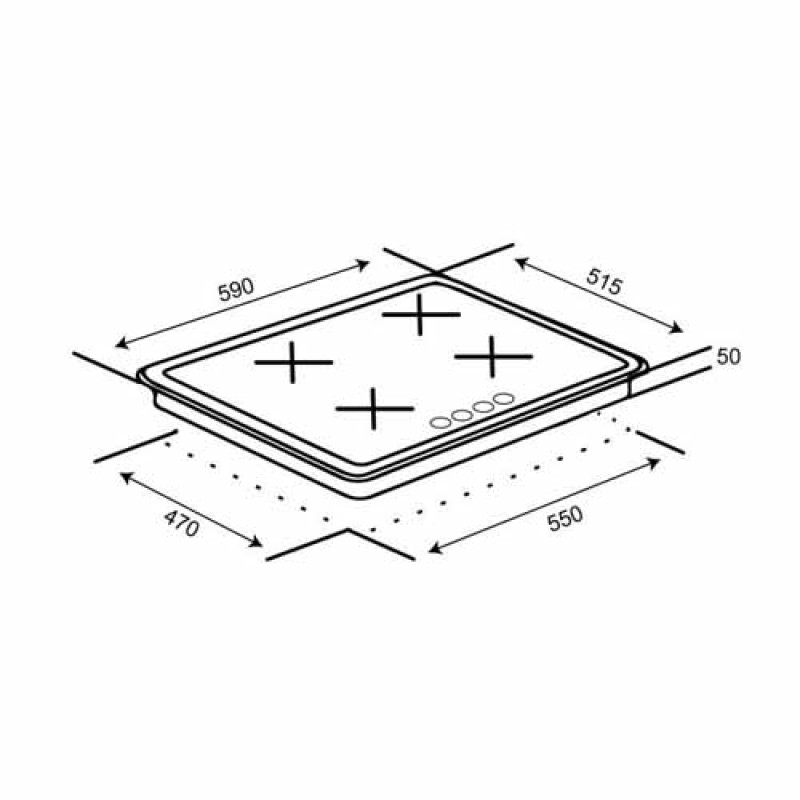Варильна поверхня VENTOLUX HG640-MA3 S (AN)