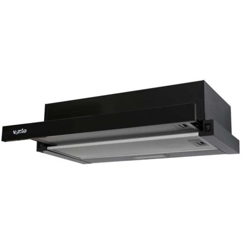 Витяжка VENTOLUX GARDA 60 BK (500) LED