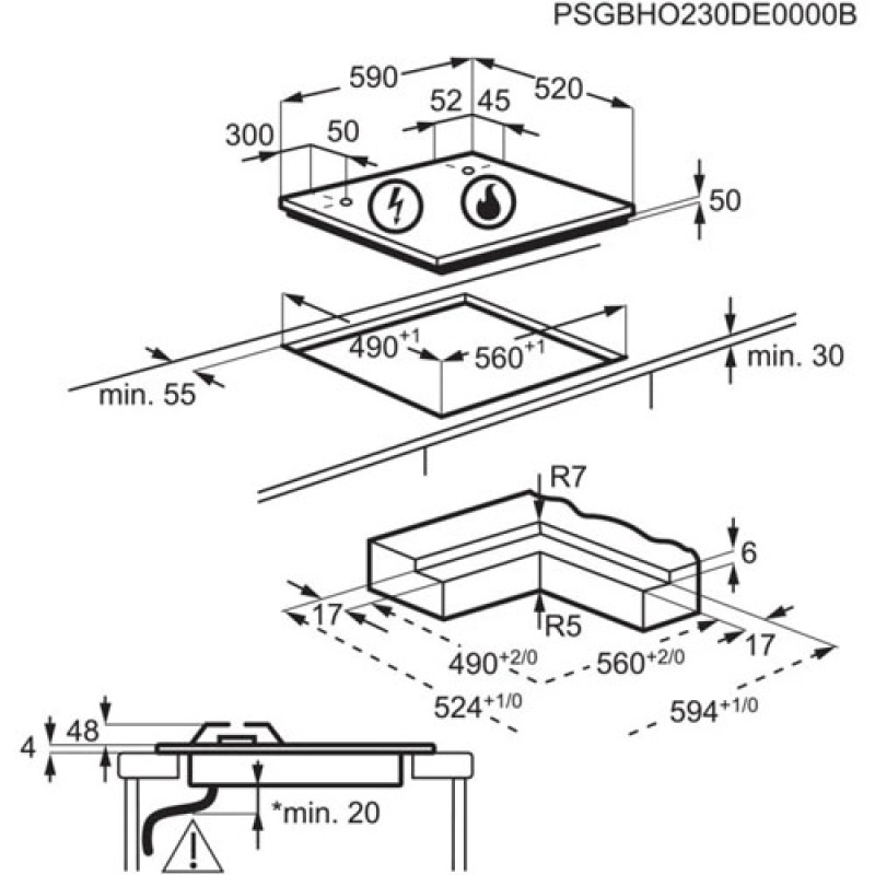 Варильна поверхня ELECTROLUX KDI641723K
